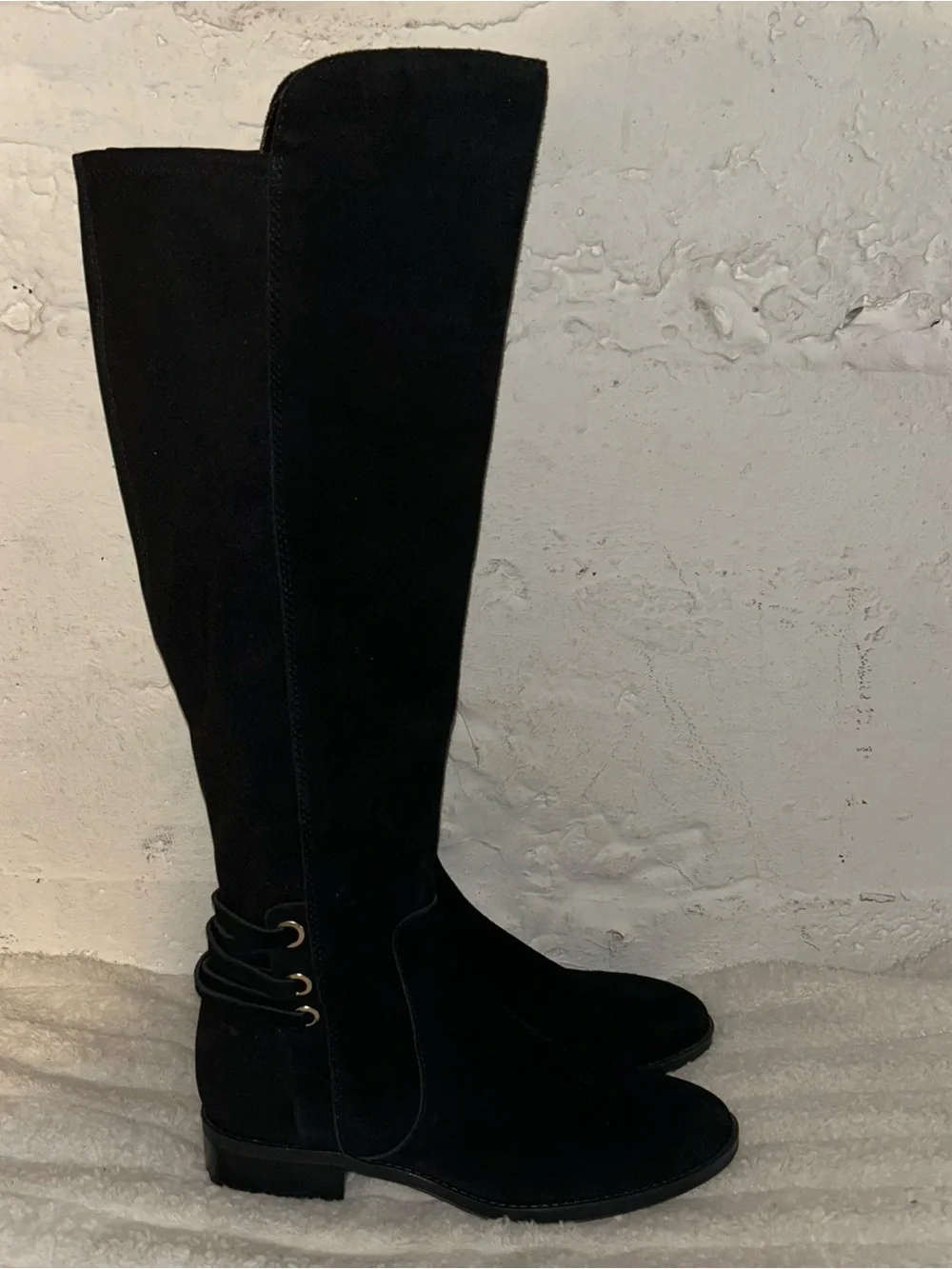 Vince Camuto Black Over-The-Knee Suede Boots